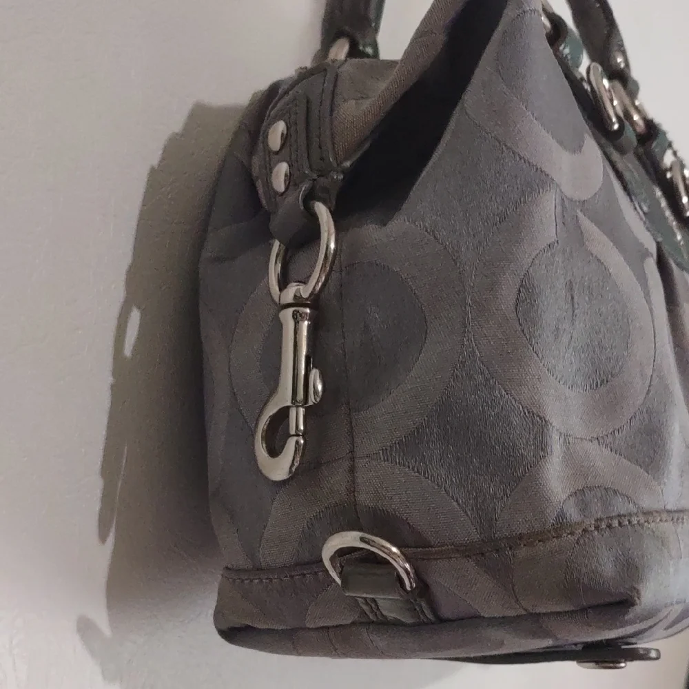 Coach Gray and Black Satchel - Picture 4 of 16